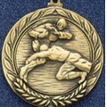 1.5" Stock Cast Medallion (Football Tackle)